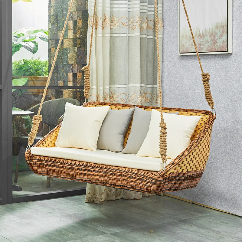 Nordic Leisure Style Creativity Outdoor Swing Hanging Chair Double Nest Bed Balcony Patio Indoor Home