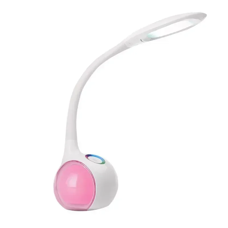 Plug In Bedroom Ambient Light Student Home Creative Personalized Desk Lamp Indoor Children'S Eye Protection Swan Neck Desk Lamp
