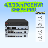 NVR Video Recorder 4k Ultra HD POE NVR Onvif H.265 Face Detection 4CH 8CH 16CH Network Security Surveillance IP Camera Xmeye