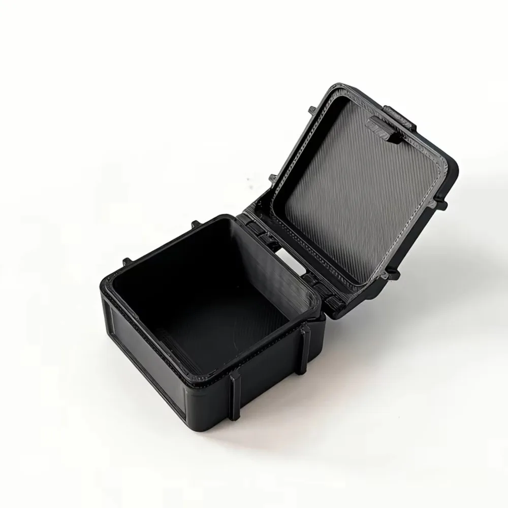 1Pcs Stackable Design Small Hardware Storage Box PET Material Sealed Bayonet Lid Stackable Storage Box Compact Size