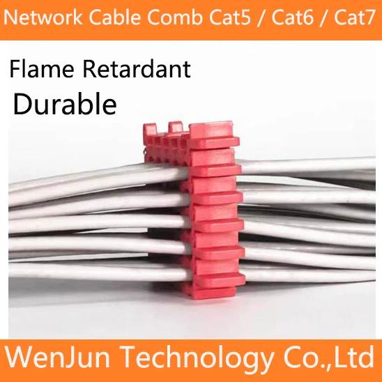 High Quality Network Cable Wire Cat 5 / Cat 6 / Cat 7 Network Cable Comb RED Machine Wire Harness Arrangement Tidy Tools