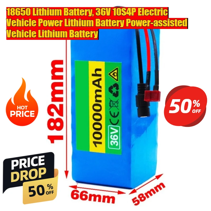 

18650 Lithium Battery 36V 10S4P Electric Vehicle Power Lithium Battery Power-assisted Vehicle Lithium Battery
