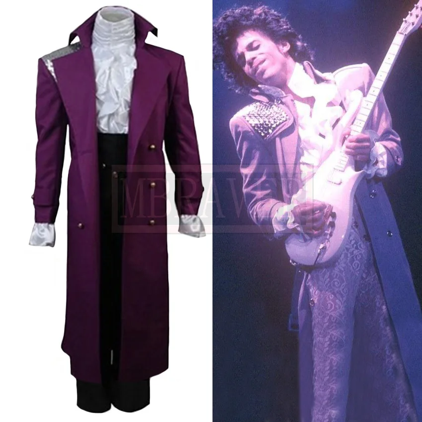 Prince Rogers Nelson Purple Rain Halloween Cosplay Costume Halloween Custom Made