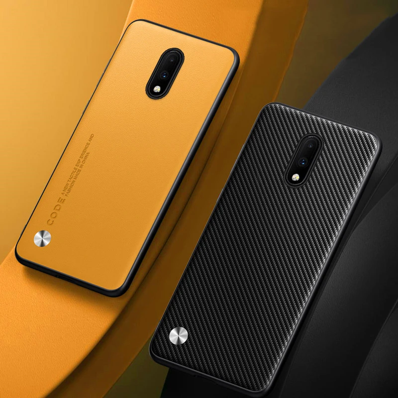 Luxury PU Leather Case For OnePlus 7 Back Cover TPU Silicone Shockproof Full Protection Phone Case For One Plus 7 OnePlus7 Coque