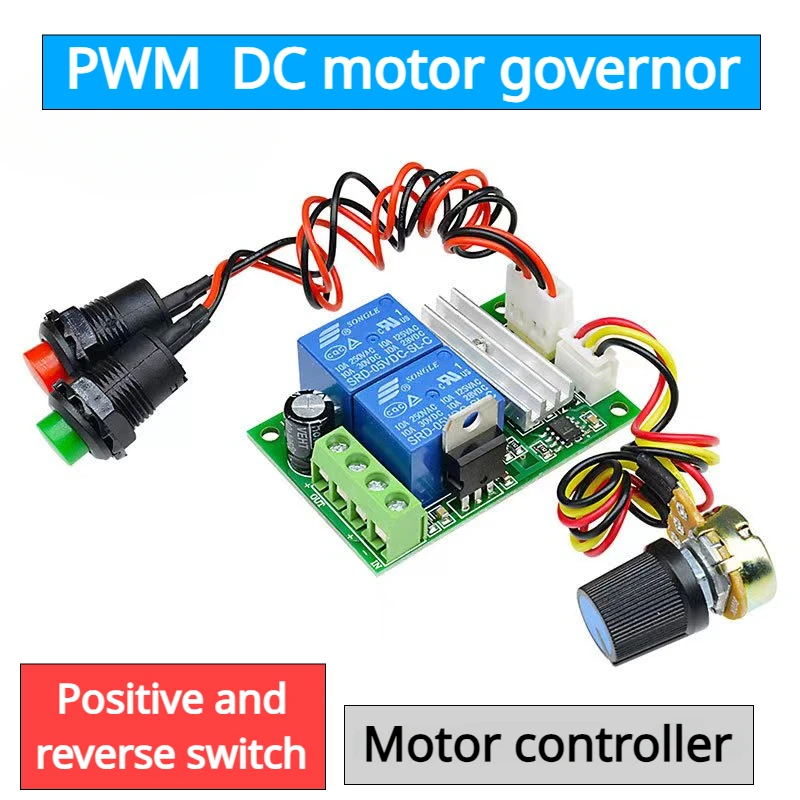 3A PWM dc motor forward and backward linear actuator governor speed control  6V-24V Electric push rod motor controller button