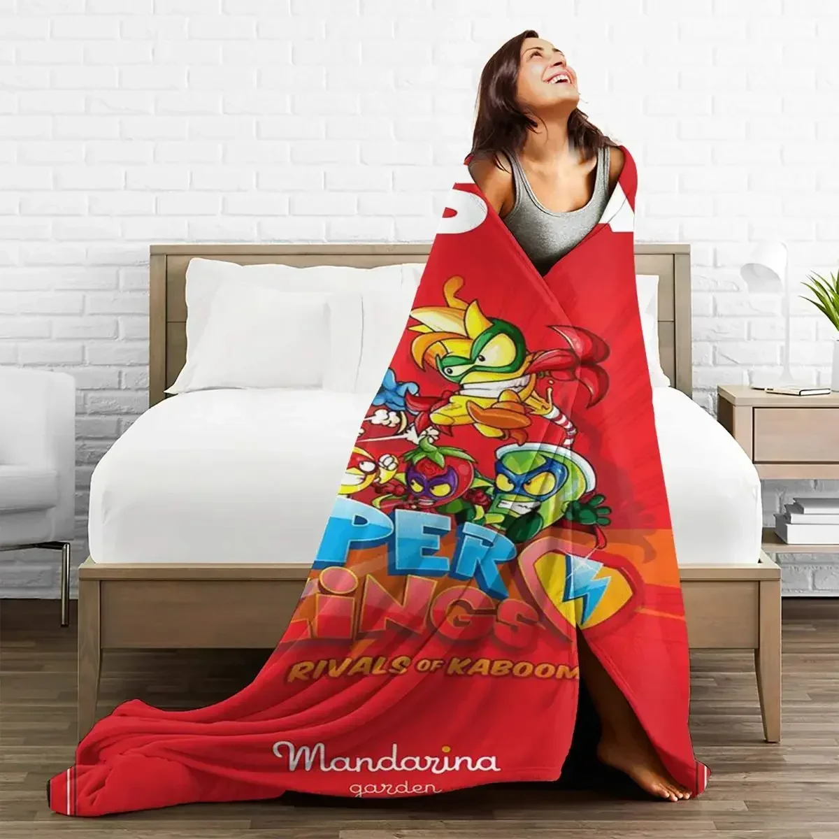 Super Zings Game Blankets Sofa Cover Coral Fleece Plush All Season Cartoon Soft Throw Blankets for Sofa Travel Bedding Throws