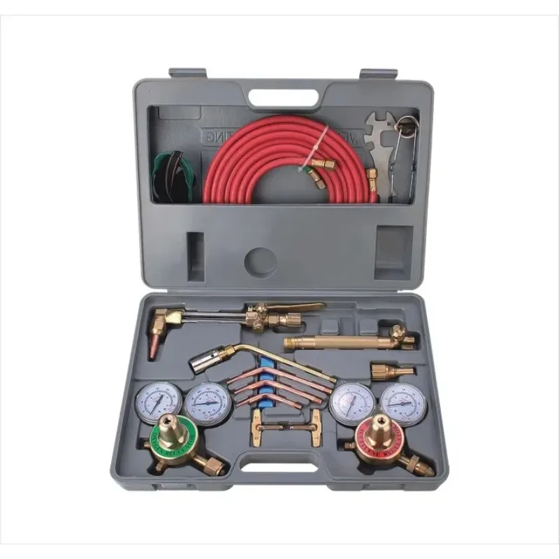Portable Medium  gad Welding Cutting Kit with Tool Box Portable American Welding and Cutting Kit