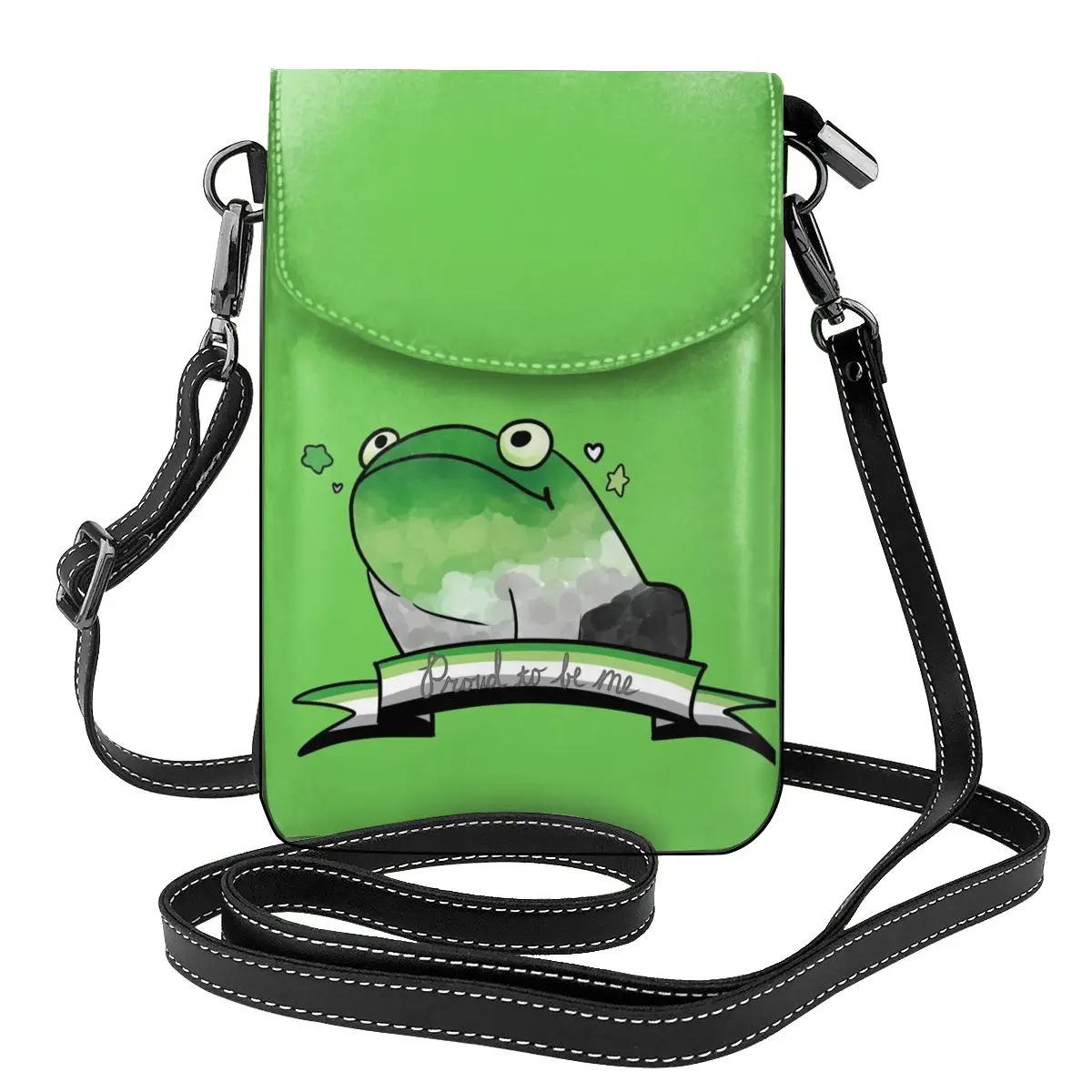 

Aromantic Pride Frog! Shoulder Bag frog Stylish Leather Travel Women Bags Woman Fashion Purse