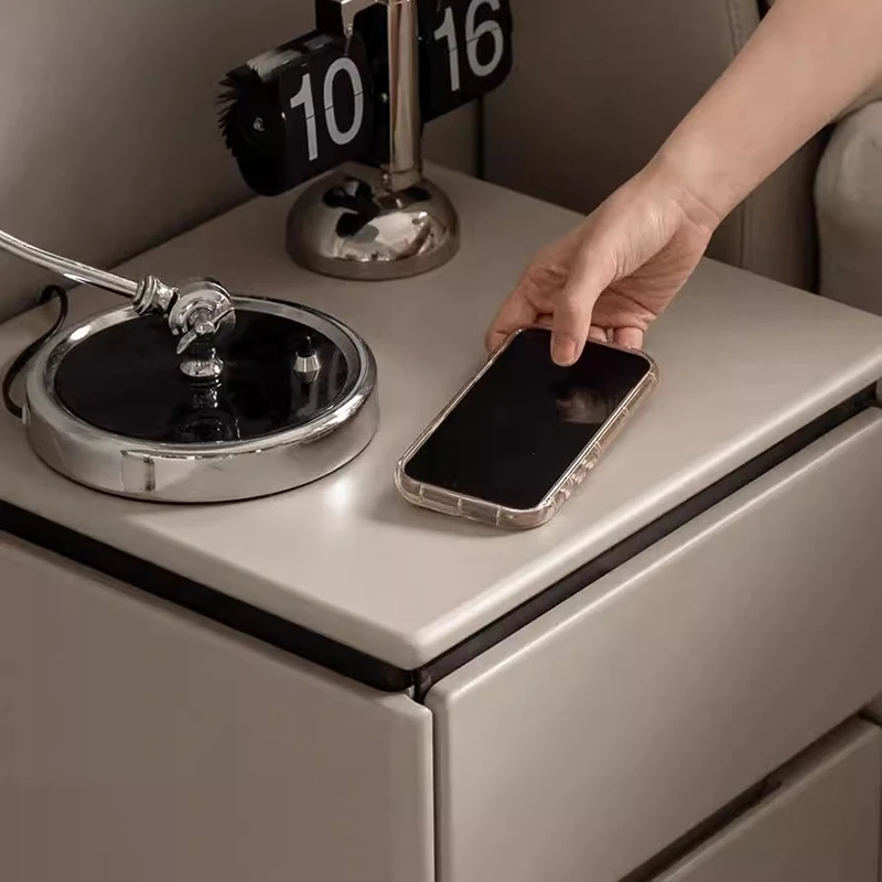 Mesa de cabeceira de madeira maciça gaveta minimalista estética na moda mesa de cabeceira moderna nordic comodini câmera letto móveis do quarto