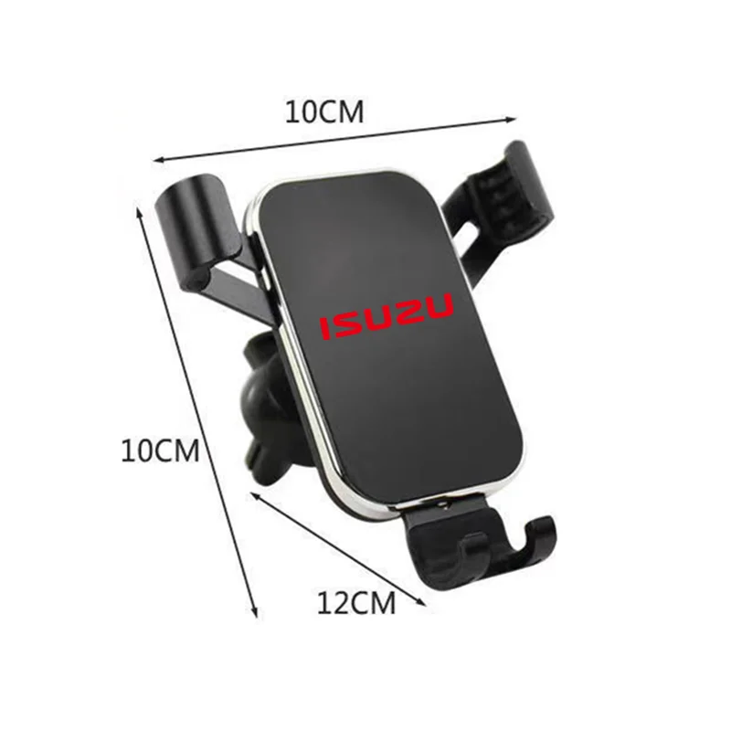 Gravity Car Phone Holder Car Air Vent Clip Mount Mobile Phone Holder for Isuzu D-MAX D MAX Dmax I II WFR VAN NFR ATV TROOPER