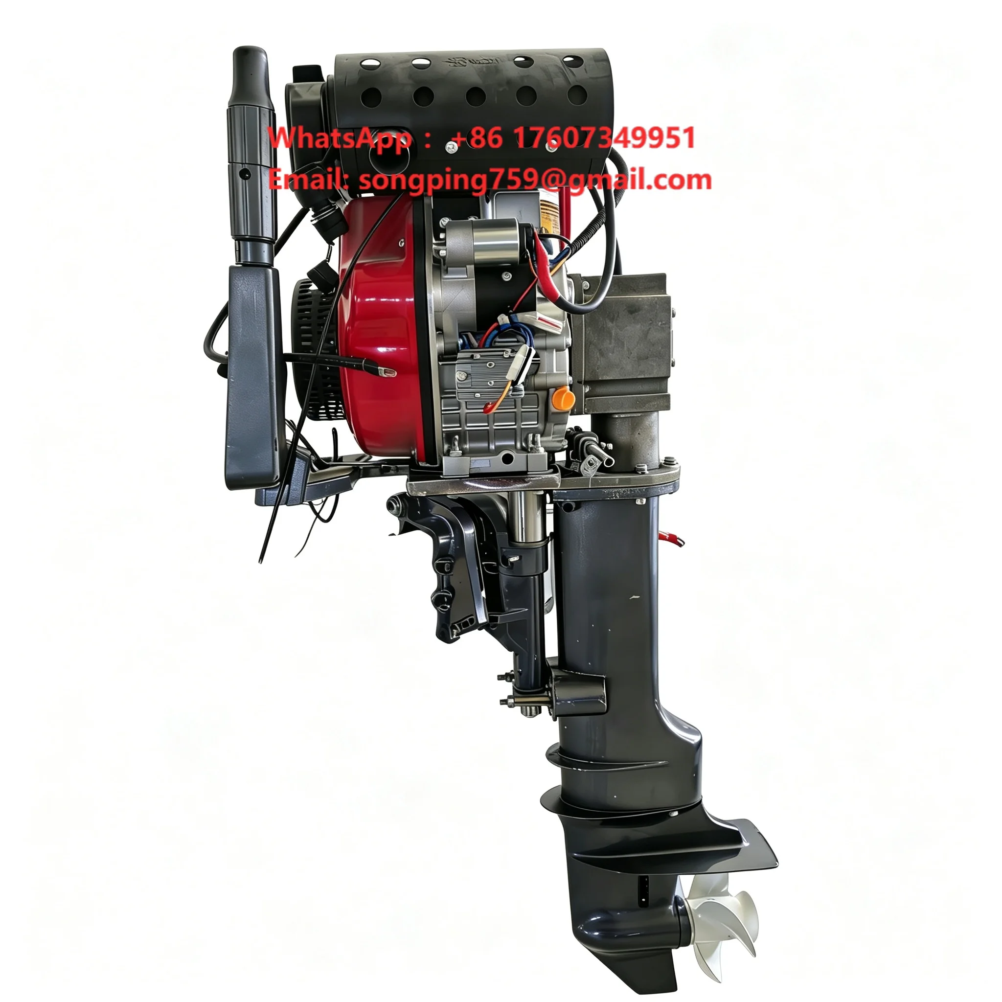 New  Single Cylinder 4 Stroke Air Cooling 10HP Diesel Outboard for Fishing Vessel 10HP Outboard Engine