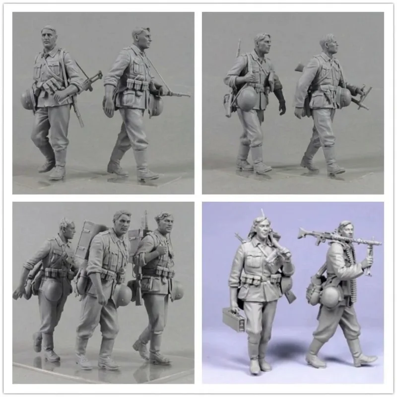 Kit de figurine l'inventaire en résine, modèle historique, passe-temps, diorama, marche, infperform, 9 personnes, non assemblé, non peint, livraison gratuite, 1/35