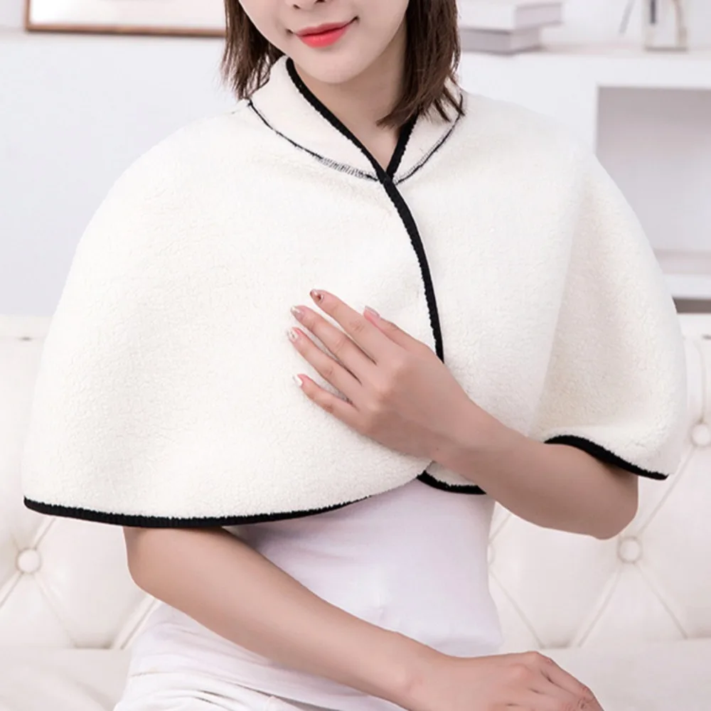 Clothes Accessories Plush Shawl Back Support Shoulder Warmer Wrap Autumn Winter Scarf Fashion Protection Cervical Spine