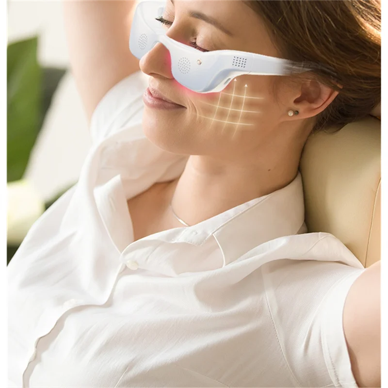 ABIT Oogvermoeidheid Relief Oog Massager Oogzorg Bril Voor Donkere Kringen Rimpels Wallen Vermindering Schoonheidsverzorging Apparaat