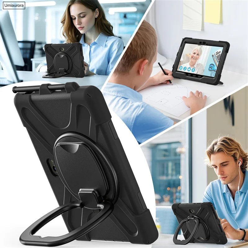 For Samsung Tab Active5 Pro SM-X350 SM-X356B Active 4 Pro 10.1 inch T630 T636B T540 Tablet Case Pull Ring Stand Shockproof Funda