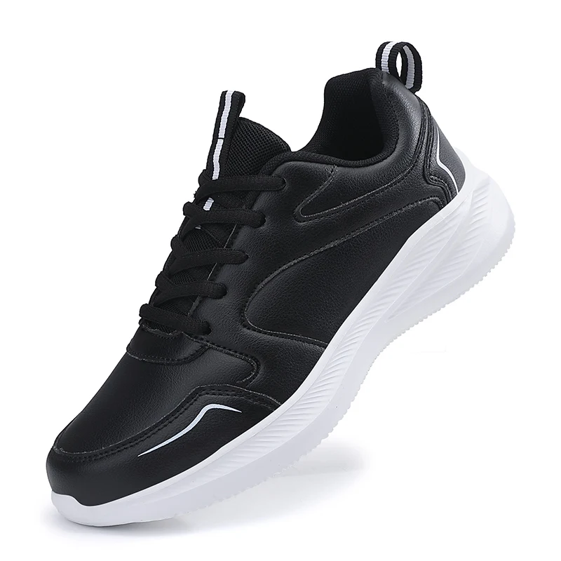 Dames Zwart Wit Golfwandelschoenen Office Lady Body Shaping Uitgebreide Sneakers Dames Tennis Sport Hardlooptrainers