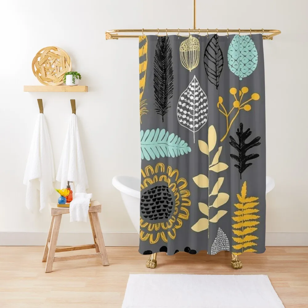 

abstract scandinavianfloral design Shower Curtain Bathroom Accessories Shower Waterproof Bathroom Deco Window Curtain