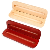 Handmade Ballpoint Pen Gift Box Wooden Pen Boxes Empty for Case Collection Box for Business Birthday Single Pen for Case