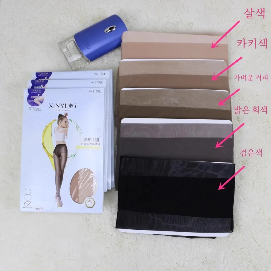 Xinyu 862l Upshift Silk Feeling Silky 8D Toe Transparent Cored Wire Panhose T Crotch