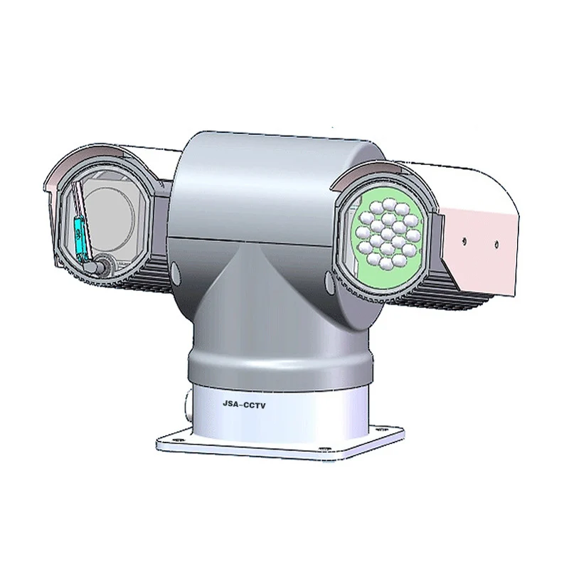 T-Type Car Pan Tilt Camera Housing Kit, IP Opcional, AHD, TVI, Outros Modelos, Integrado, m LED, Luz de Preenchimento Infravermelho