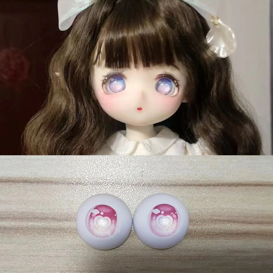 Doll Eyes for 1/3 1/4 1/6 Bjd Doll Anime Cartoon 8/10/11/12/14/16/18/20/22/24mm Acrylic Eyeball Girl Toys Gift Doll Accessories