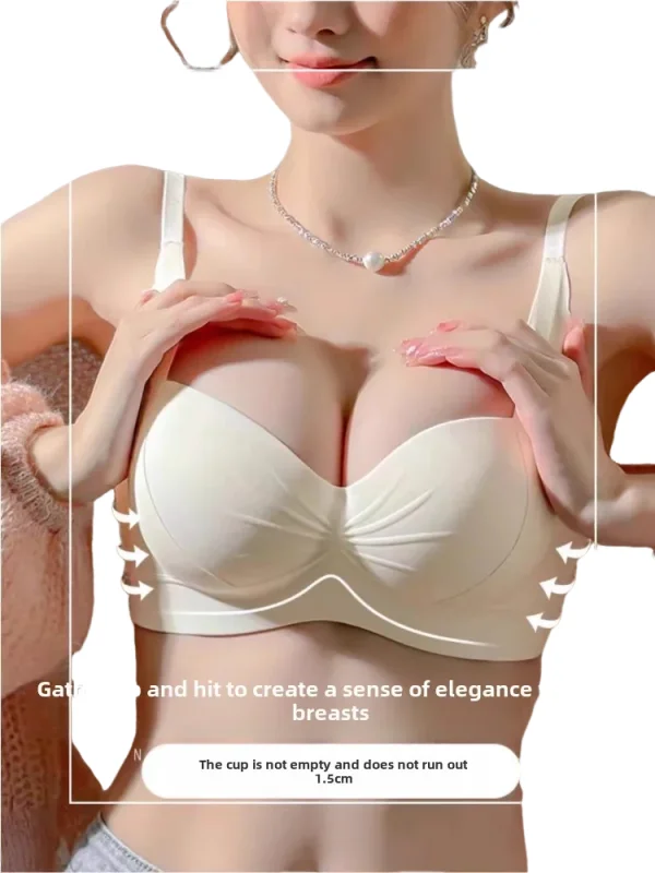

KUCLUT Bra for Women with Small Breasts Showing Large Push-up Adjustable Bra Cover Without Underwire Anti-sag
