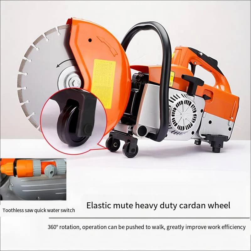 Gasoline Toothless Saw Fire Rescue Cutting Machine Wall Concrete Breaking Tool High-Power Metal Cutting Machine Cutting Tool 358