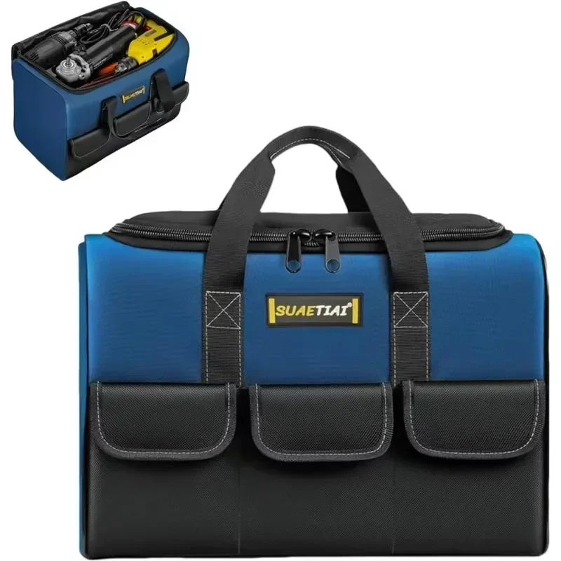 Waterproof Multi Pockets Tool Organizer Tool Pouch with 30% More Capacity for Electrician Tools Square