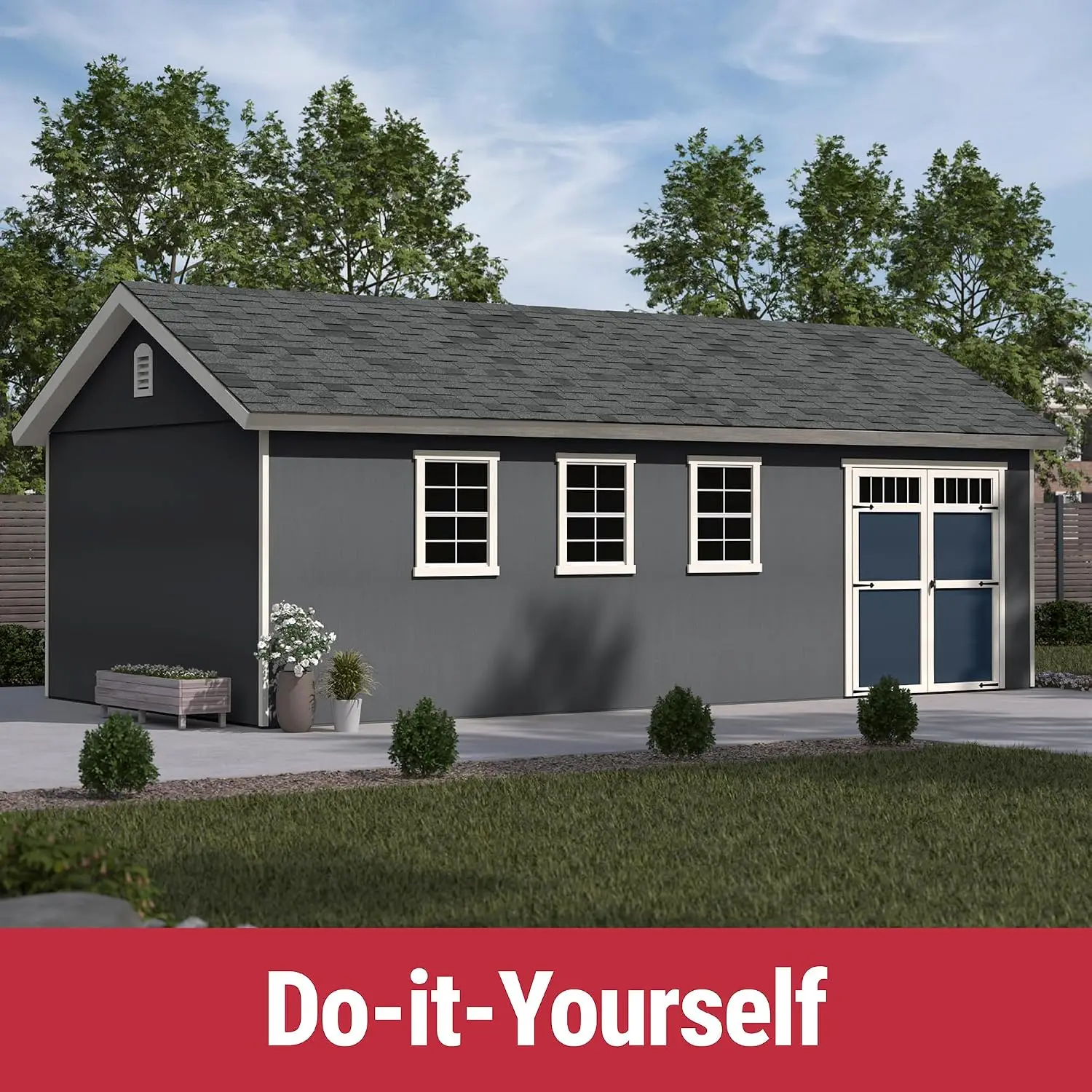 12x24 DIY Storage Shed Outdoor Garden Tool House Backyard Organizer, Customized