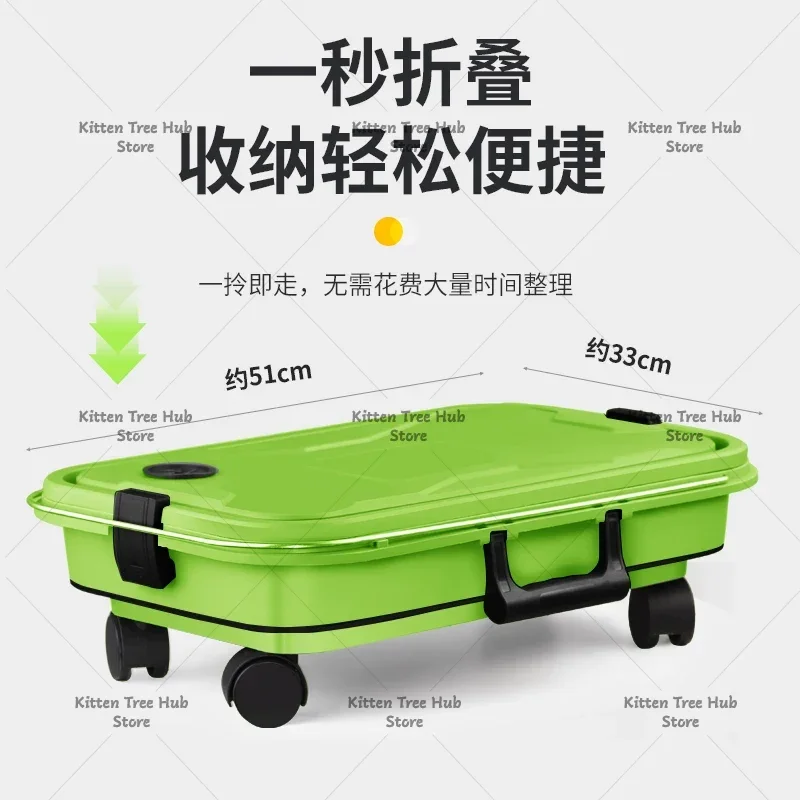 22L Foldable Car Wash Bucket Portable Space Saving Collapsible Cleaning Water Pail Multifunctional Mobile Washing Tool