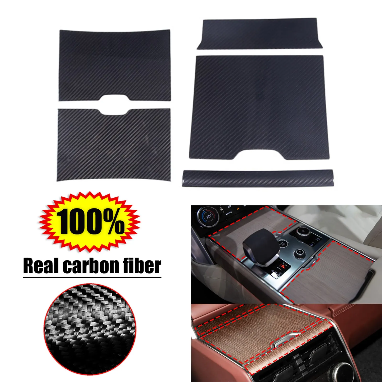 Center Control Teacup Panel & Rear Air Vent Outlet Panel Trim For LR Range Rover Vogue 2023+