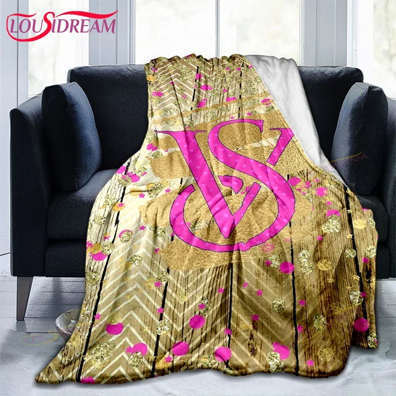 VV-Victorias luxury pink S-Secrets soft comfortable throw blanket bedding flannel pinnic/travel warm blankets home birthday gift