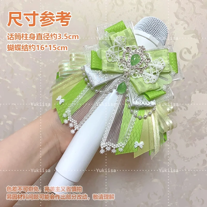Lantern Stick Japanese Style Rhinestone Lace Rose Bow Hair Accessories Handmade Light Lolita Headdress Clip for Women Girls