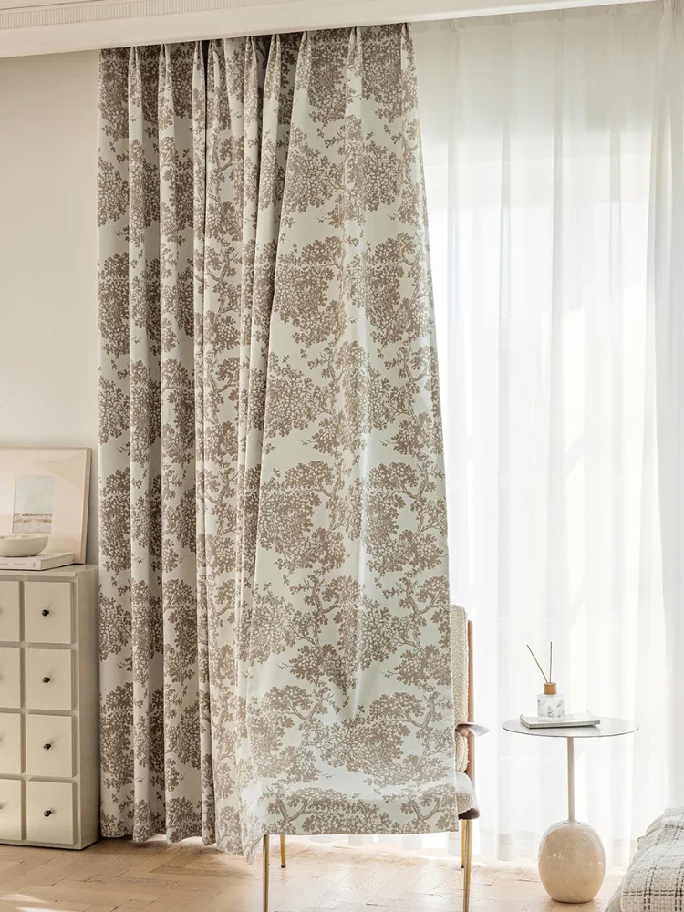 Imagem -05 - Chinês Chenille Cashmere Blackout Curtain Luxurious Sala e Quarto Cortinas Pastoral Cortinas Varanda Novo