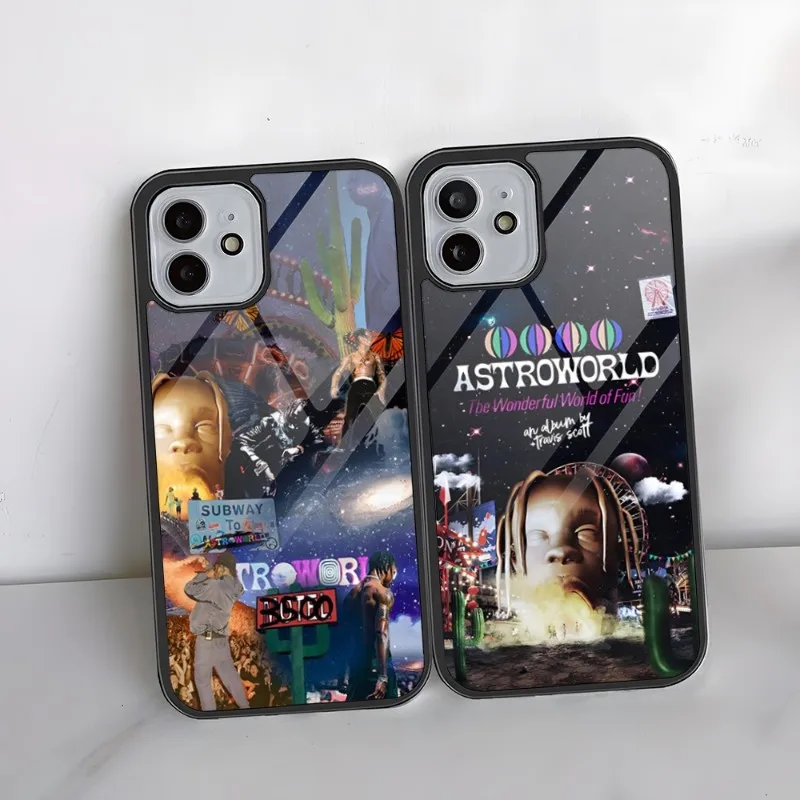 Jackboys Travis Scott Phone Case PC+TPU For Iphone 13 Pro Max 14 11 12 Mini 6 8 7 Plus X Xs XR Luxury Design Back Cover