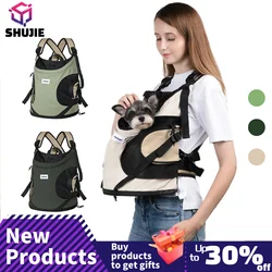 Puppy Kitten Travel Chest Sling Bag Pet Front Cat Dog Carrier Breathable Canvas Portable Backpack Cross Shoulder Strap