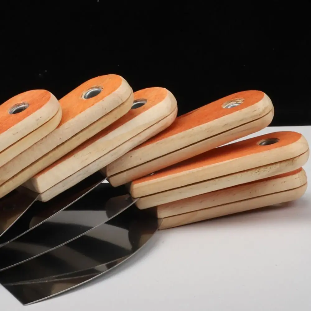 Stainless Steel Cleaning Scraper Wood Handle Non-slip Handle Paint Tools Lay Plaster Materials Scrape Surfaces Cleaning Trowel