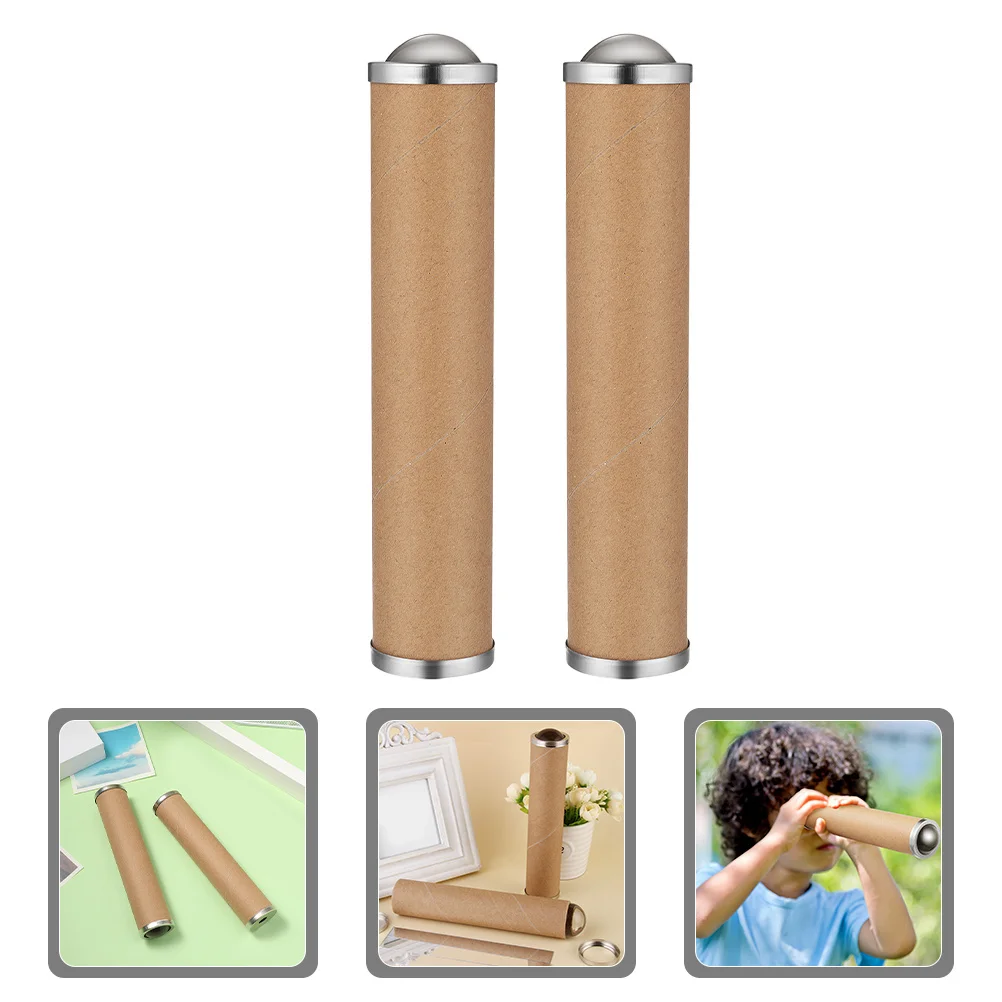 

2Pcs Children Science Kaleidoscope DIY Kit Educational Craft for Kids Optical Principles Exploration Fun Party Favors Goodie Bag