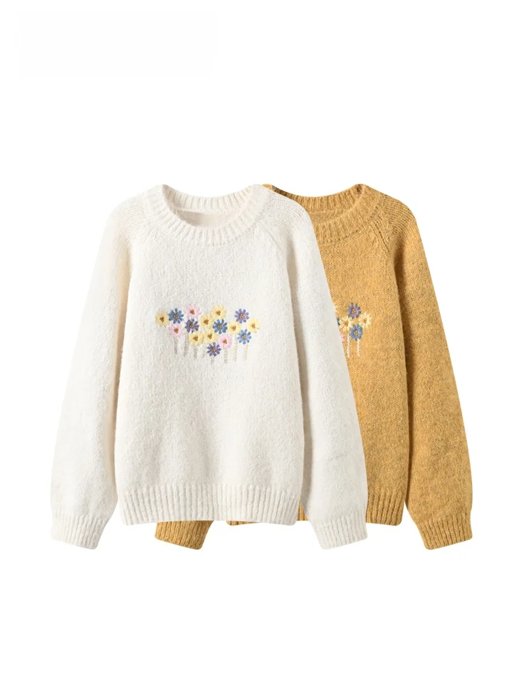 

Вязаный длинный свитер больших размеров, круглый Ne, повседневный свитер для женщин, осень-зима, новый утягивающий свитер Agel, удобный трикотаж