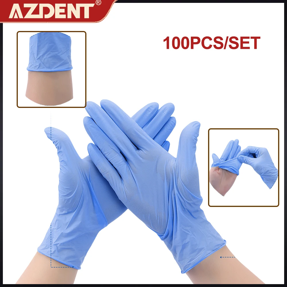 

AZDENT Dental Nitrile Gloves Disposable Gloves Nitrile Exam Gloves Latex Free Powder Free for Wholesale Dentist