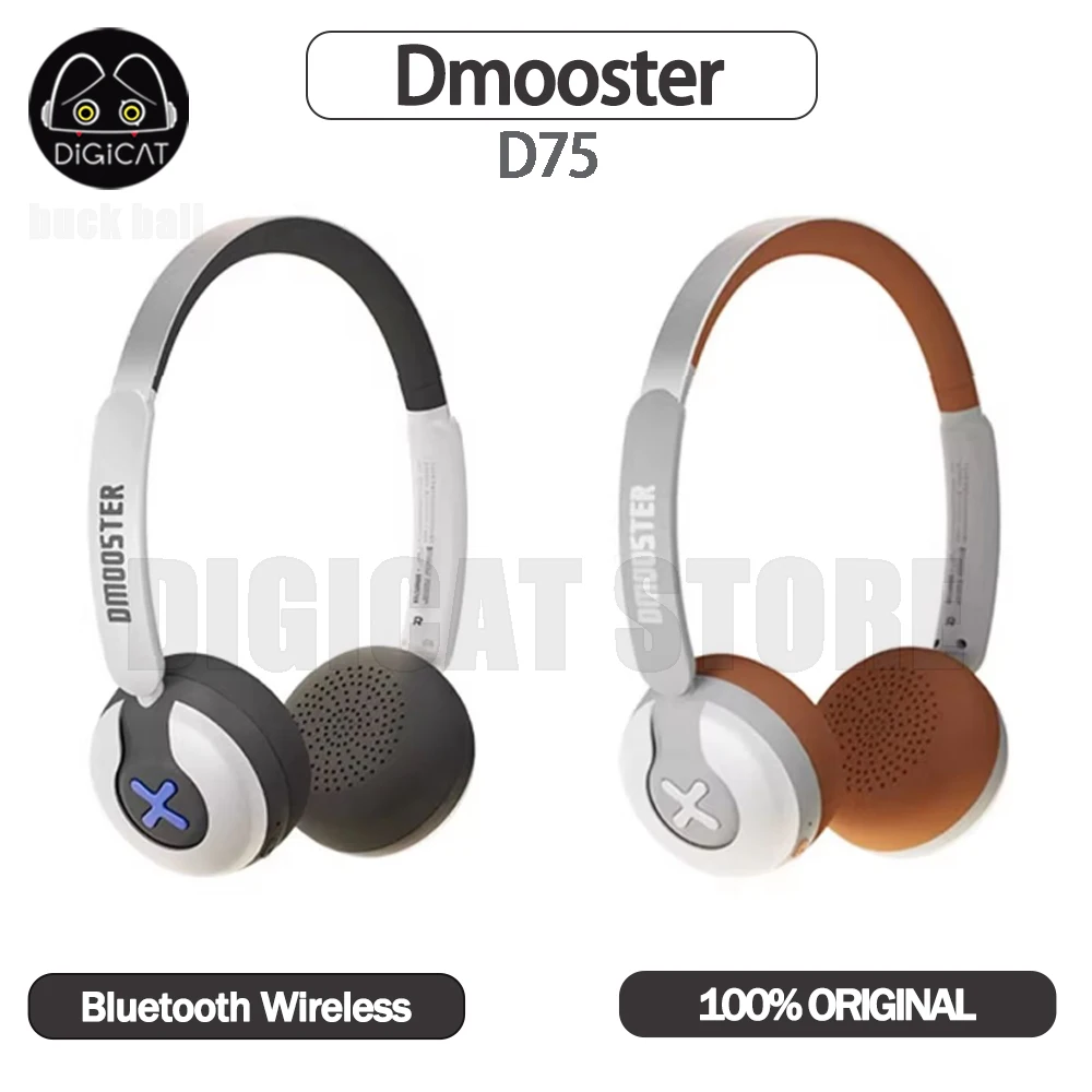 

Портативные Bluetooth-наушники Dmooster D75 в стиле ретро, Hi-Fi-наушники с высоким качеством звука и шумоподавлением, беспроводная гарнитура, подарки