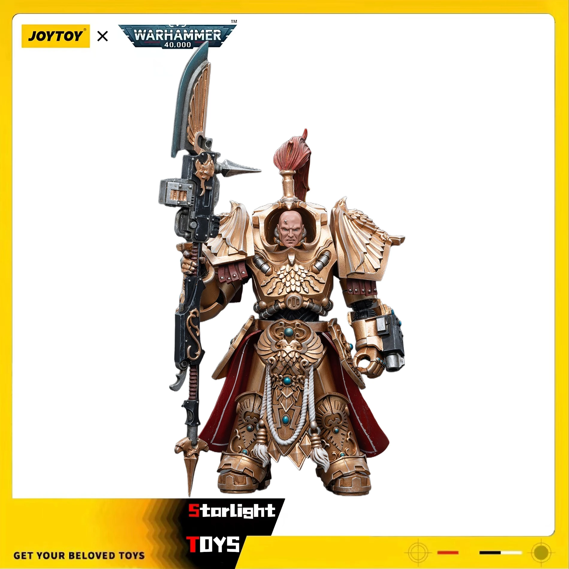 

JOYTOY 1/18 Action Figure Warhammer 40K Adeptus Custodes Shield-Captain in Allarus Terminator Armour Hydon Seronis Model Toy