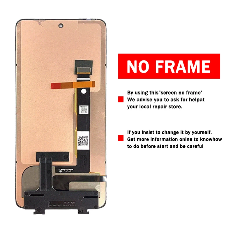 6.6“New For Motorola  G72 LCD XT2255-1 Display Touch Screen Digitizer Assembly Replacement For Moto G72 Display With Fingerprint