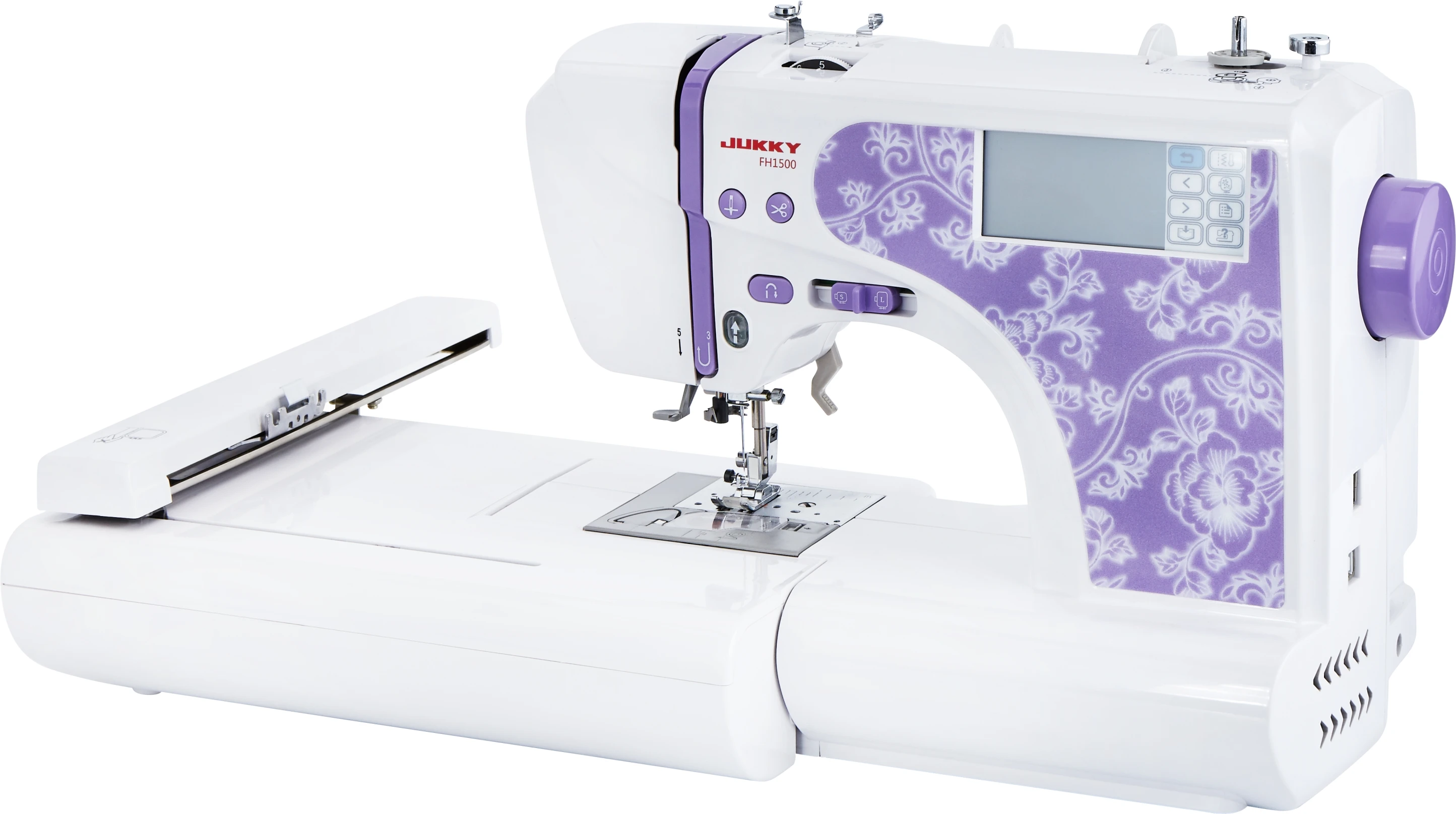 JK1500 Household Multi-Function Embroidery Sewing Machine Super Easy Large Touch-Screen LCD Industrial Gear Domestic Use