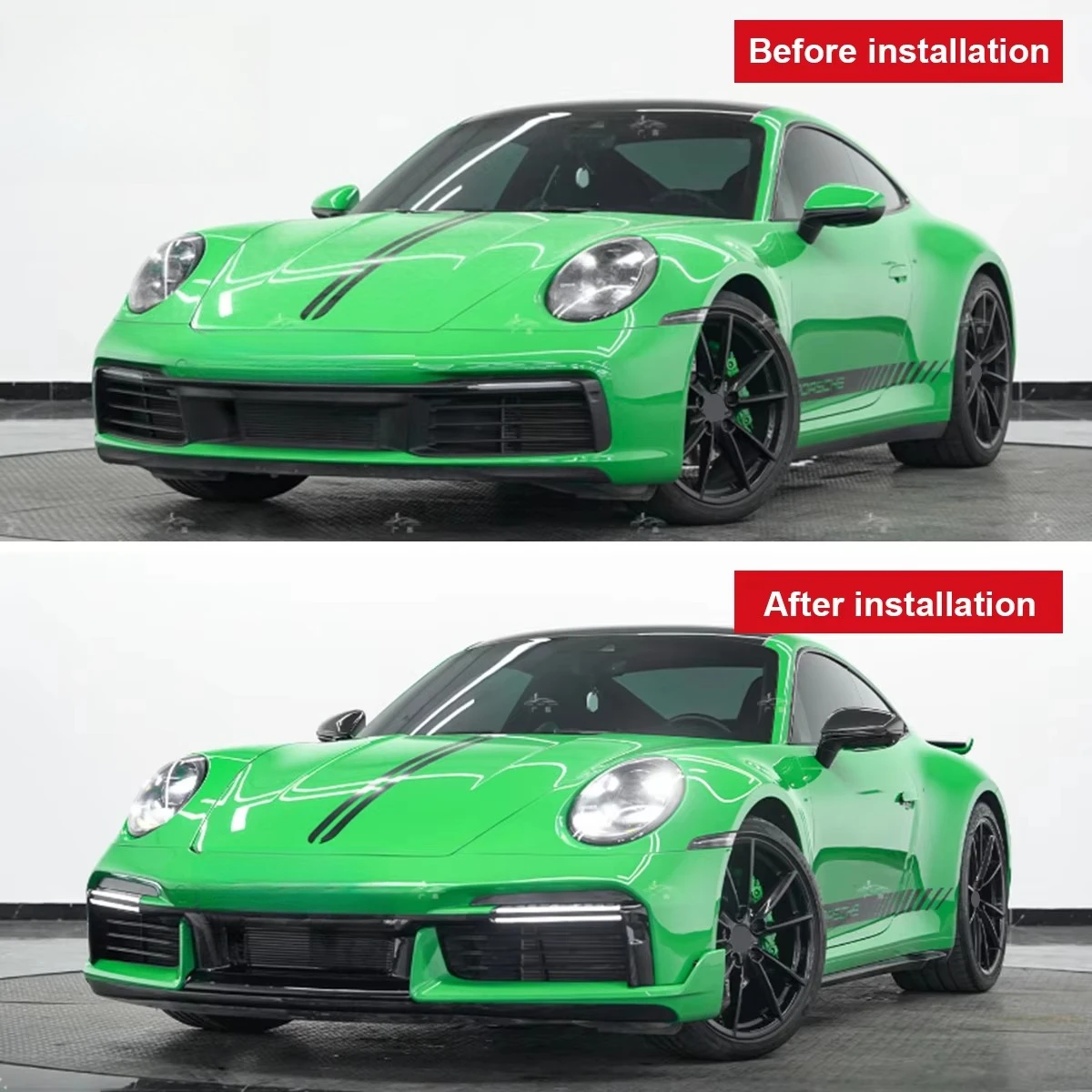 STLF 2019+ for 911 992 Carrera Upgrade Body Kit Turbos SD Style Front Bumper Facelift Rear Bumper Spoiler Exhaust PP Car Part
