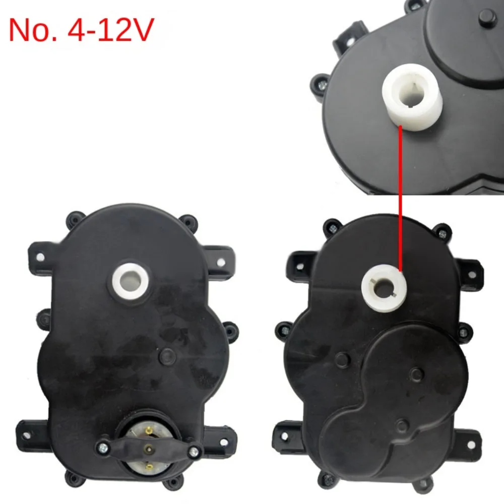 Children's Electric Vehicle Steering Shaft Motor 12V Ride on Toys Steering Box Plastic Easy to Install Servos Motor Gearbox