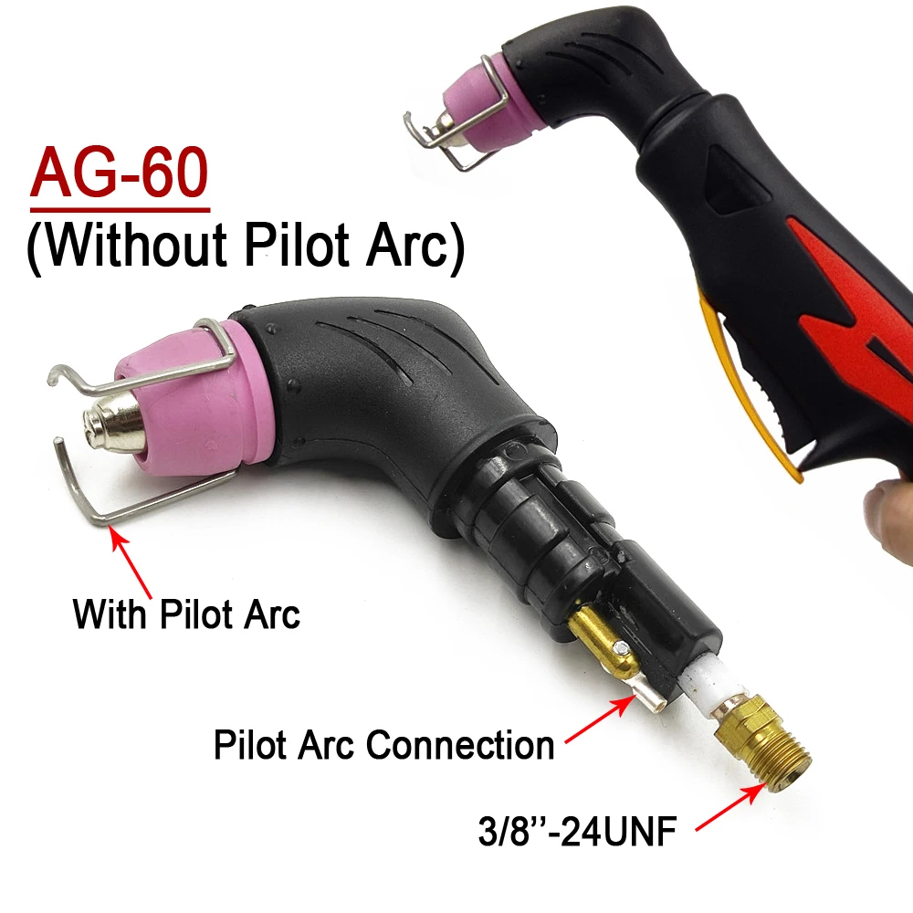 Professional AG60 Torch SG55 Torch Plasma Cutter Gun with/without Pilot Arc Plasma Torch 60A Plasma Cutting Torch