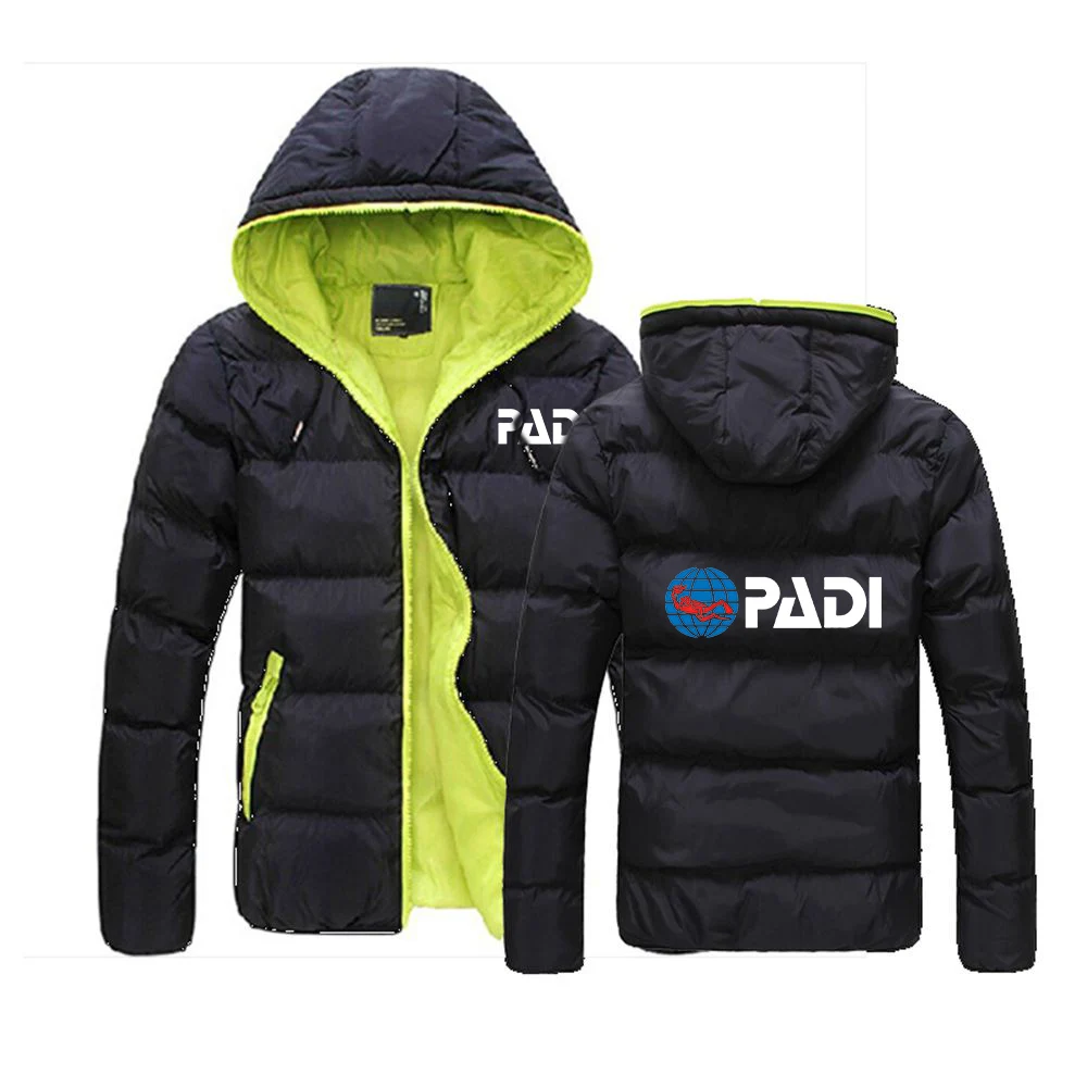 2024 New Men Scuba Driver Padi Autumn Winter Hot Sale Six-color Cotton Suit Jacket Casual Hooded Solid Color Fashion Coat Top