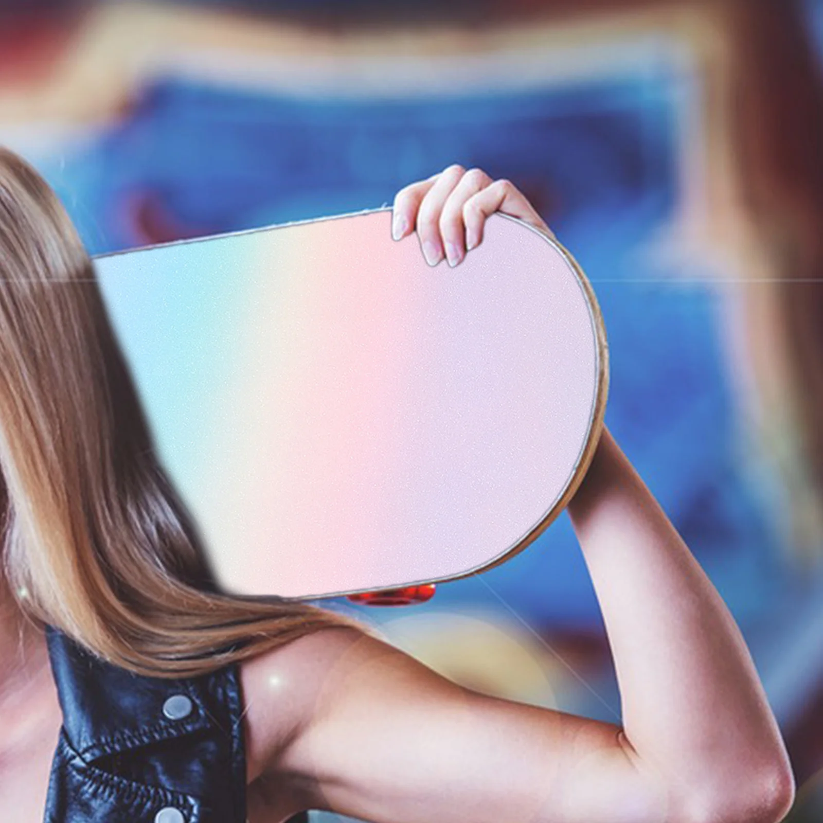 

1pc Skateboard Rainbow Sandpaper Adhesive Backed Grip Tape For Deck Protection Fine Grit Sanding Sheets Diy Electric Scooter Ski