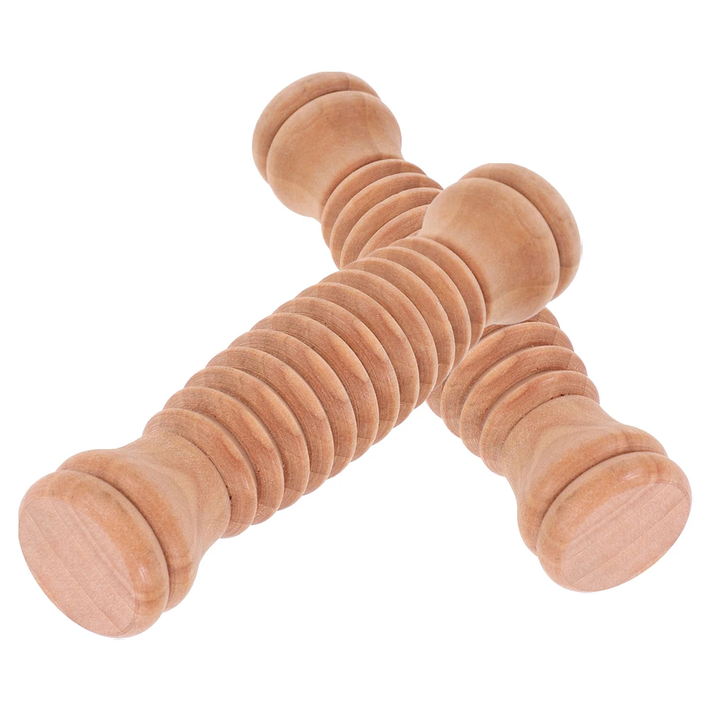 

2pcs Wooden Massage Roller For Feet Legs Hands Deep Tissue Relief Portable Muscle Therapy Tool Yoga Travel Foot Care Durable